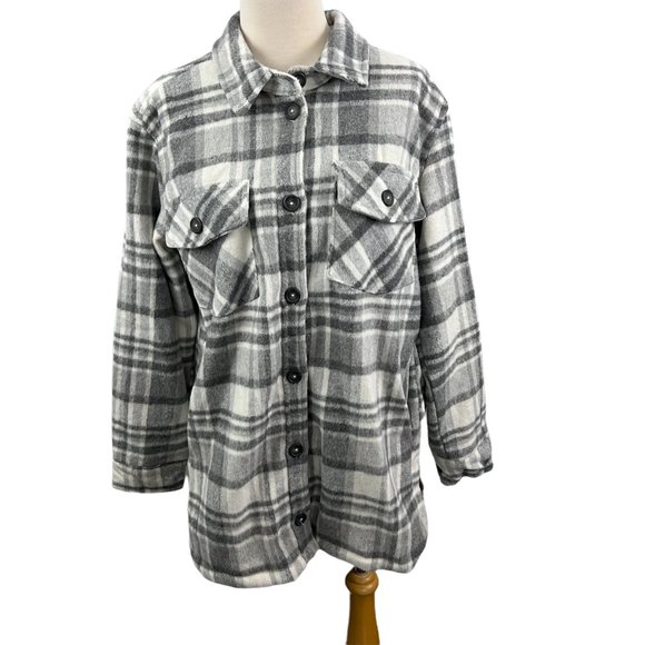 Thread & Supply Jackets & Blazers - NWT TREAD & SUPPLY Grey Plaid Sweater Jacket (M)